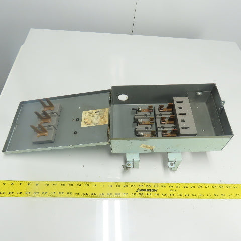 Federal Pacific CFP 332 30A 240VAC Cover Operated Fusible Bus Plug Switch 3P