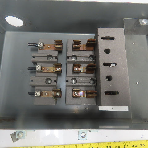 Federal Pacific CFP 332 30A 240VAC Cover Operated Fusible Bus Plug Switch 3P