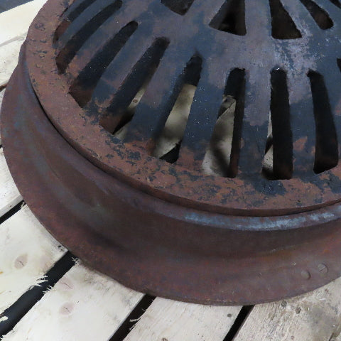 26" Flanged Cast Iron Storm Water Drain Dome Cover 9" Tall