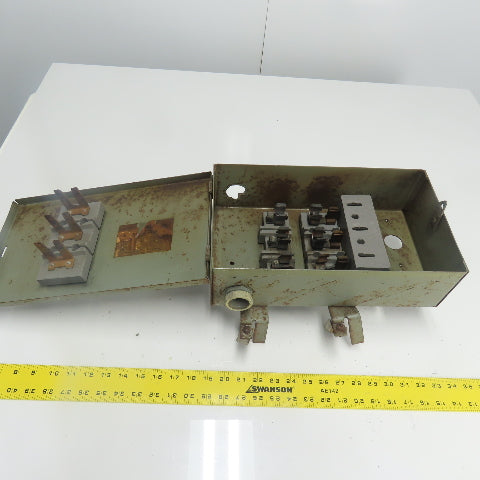 Federal Pacific CFP 632 60A 240VAC Cover Operated Fusible Bus Plug Switch 3P