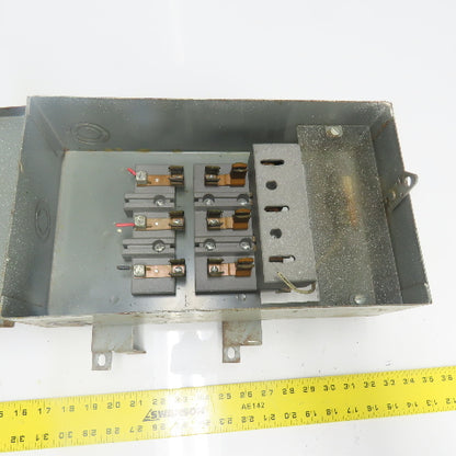 Federal Pacific CFP 332 30A 240VAC Cover Operated Fusible Bus Plug Switch 3P