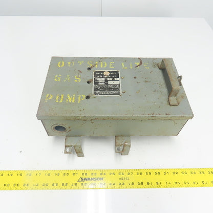 Federal Pacific CFP 332 30A 240VAC Cover Operated Fusible Bus Plug Switch 3P