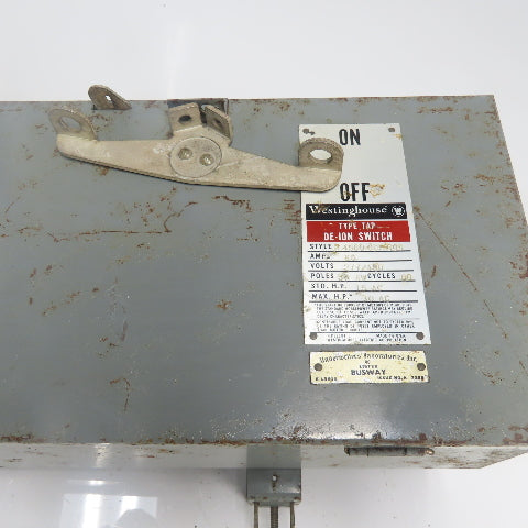 Westinghouse 456D 905 G08 60A Busway Bus Plug De-Ion Switch 277/480V