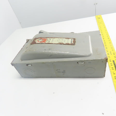 Bulldog JF-323 100A Vacu-Break Safety Disconnect Switch 240VAC