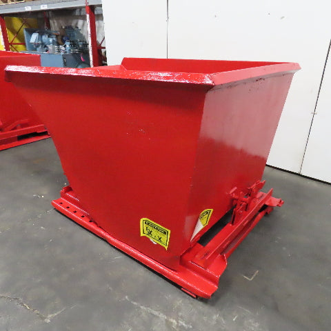 1-1/2 Cu/Yd Self Dumping Trash Scrap Recycling Hopper 70" x 48" x 39" ID