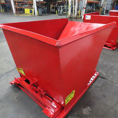 1-1/2 Cu/Yd Self Dumping Trash Scrap Recycling Hopper 70" x 48" x 39" ID