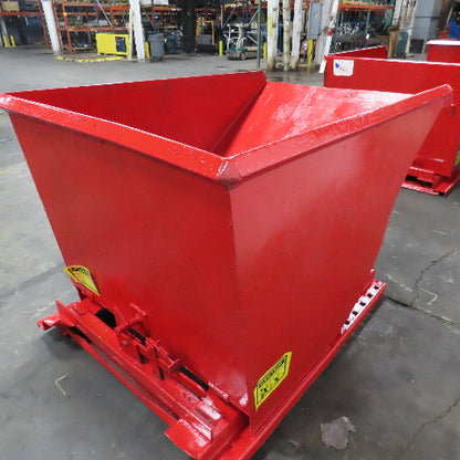 1-1/2 Cu/Yd Self Dumping Trash Scrap Recycling Hopper 70" x 48" x 39" ID