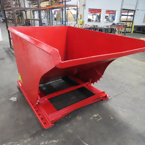 1-1/2 Cu/Yd Self Dumping Trash Scrap Recycling Hopper 70" x 48" x 39" ID