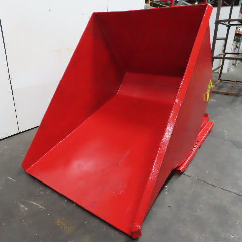 1-1/2 Cu/Yd Self Dumping Trash Scrap Recycling Hopper 70" x 48" x 39" ID