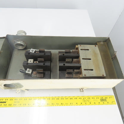 Federal Pacific CFP 232 200A 240VAC Cover Operated Fusible Bus Plug Switch 3P