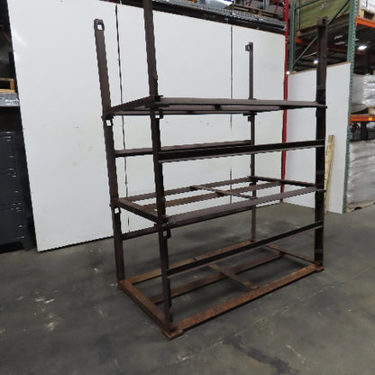 Stackable Material Storage Stack Rack 72" x 39-1/2"x 32" Tall Lot Of 3