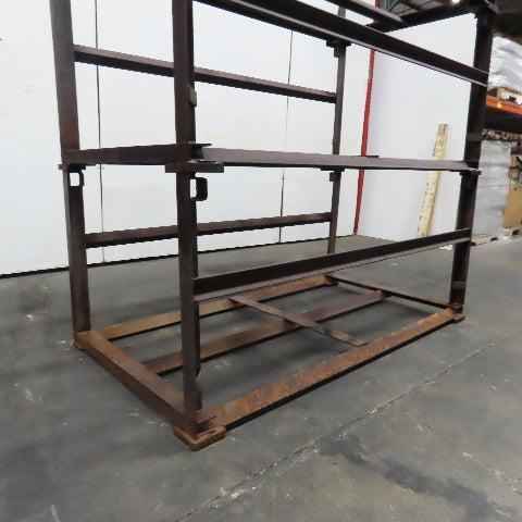 Stackable Material Storage Stack Rack 72" x 39-1/2"x 32" Tall Lot Of 3