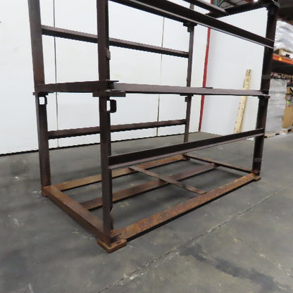 Stackable Material Storage Stack Rack 72" x 39-1/2"x 32" Tall Lot Of 3
