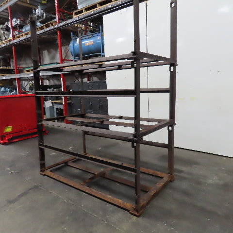 Stackable Material Storage Stack Rack 72" x 39-1/2"x 32" Tall Lot Of 3