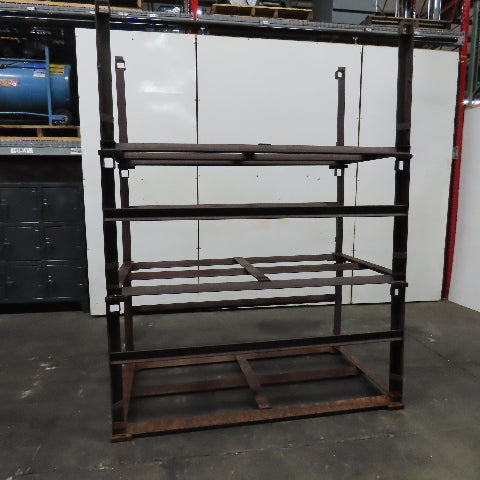 Stackable Material Storage Stack Rack 72" x 39-1/2"x 32" Tall Lot Of 3