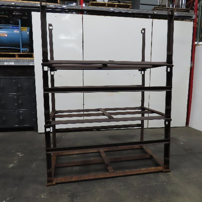 Stackable Material Storage Stack Rack 72" x 39-1/2"x 32" Tall Lot Of 3