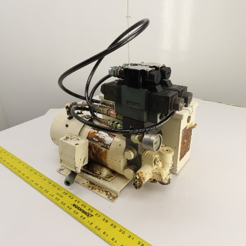 Nachi 0.4kW 1.5 Gallon Hydraulic Power Unit 200/220V 3PH W/2 Valves Tested