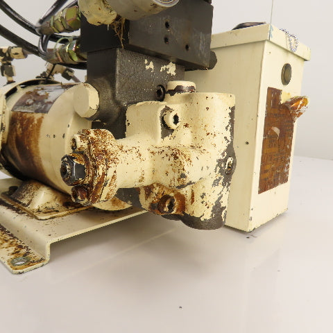 Nachi 0.4kW 1.5 Gallon Hydraulic Power Unit 200/220V 3PH W/2 Valves Tested