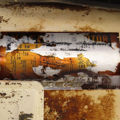 Nachi 0.4kW 1.5 Gallon Hydraulic Power Unit 200/220V 3PH W/2 Valves Tested