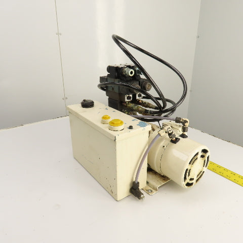 Nachi 0.4kW 1.5 Gallon Hydraulic Power Unit 200/220V 3PH W/2 Valves Tested