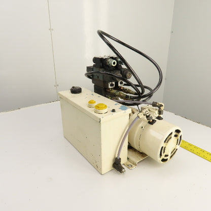 Nachi 0.4kW 1.5 Gallon Hydraulic Power Unit 200/220V 3PH W/2 Valves Tested