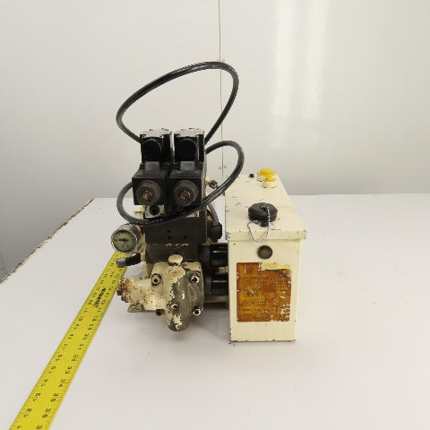 Nachi 0.4kW 1.5 Gallon Hydraulic Power Unit 200/220V 3PH W/2 Valves Tested