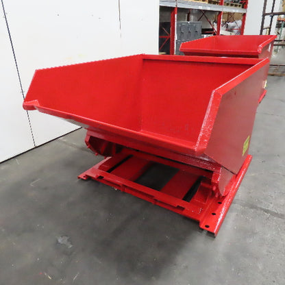 2 Cu/Yd Self Dumping Trash Scrap Recycling Hopper 65" x 54" x 39" ID
