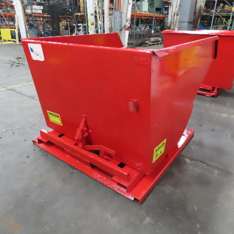 2 Cu/Yd Self Dumping Trash Scrap Recycling Hopper 65" x 54" x 39" ID