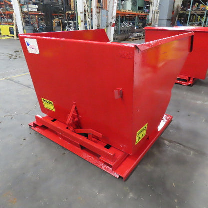 2 Cu/Yd Self Dumping Trash Scrap Recycling Hopper 65" x 54" x 39" ID