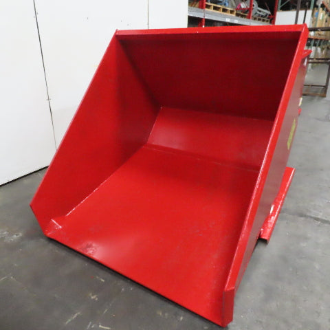 2 Cu/Yd Self Dumping Trash Scrap Recycling Hopper 65" x 54" x 39" ID
