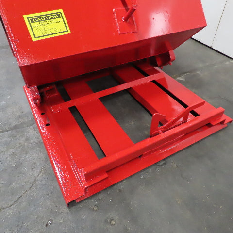 2 Cu/Yd Self Dumping Trash Scrap Recycling Hopper 65" x 54" x 39" ID