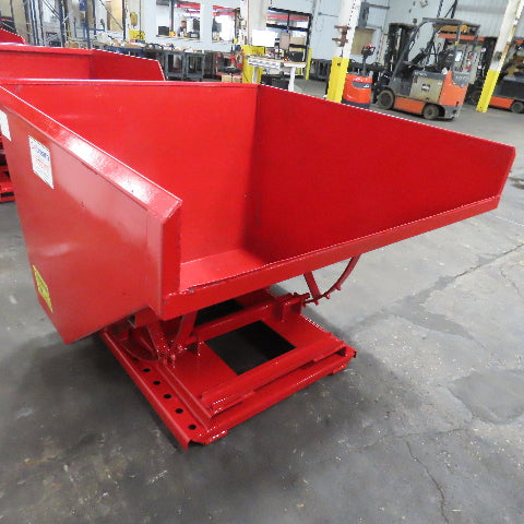 Galbreath 2 Cu/Yd Self Dumping Trash Scrap Recycling Hopper 60" x 56" x 40" ID