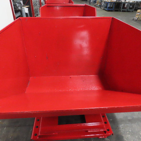 Galbreath 2 Cu/Yd Self Dumping Trash Scrap Recycling Hopper 60" x 56" x 40" ID