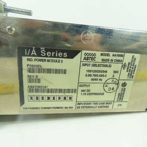 Foxboro AA16560 I/A Series Power Module Rev B 100-240VAC In 39VDC Out