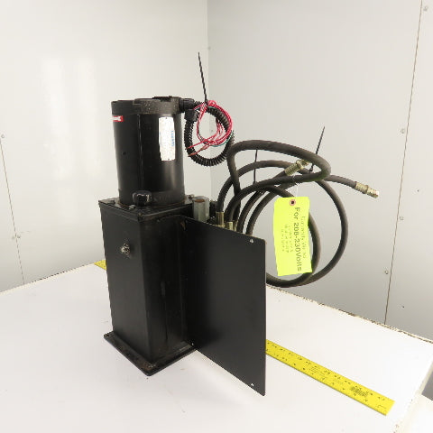 3HP 3-Gallon Hydraulic Power Unit 230/460V 3PH 1.8GPM Leeson C6T34NZ25A Tested