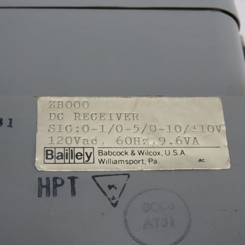 Bailey ZB000 DC Receiver 120VAC 9.6VA