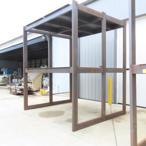 114" x 96" x 10' Tall Heavy Steel IBC Tote Storage Staging Rack Shelf