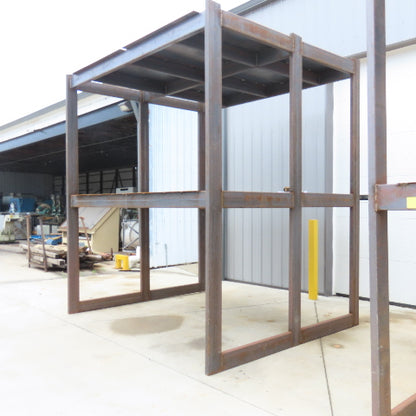 114" x 96" x 10' Tall Heavy Steel IBC Tote Storage Staging Rack Shelf