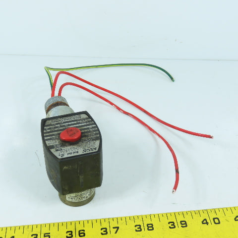Asco EF8262G2 120V Solenoid Valve 1/8" 180PSI Water Oil Air Gas 240620-001-F
