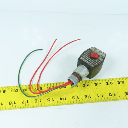 Asco EF8262G2 120V Solenoid Valve 1/8" 180PSI Water Oil Air Gas 240620-001-F