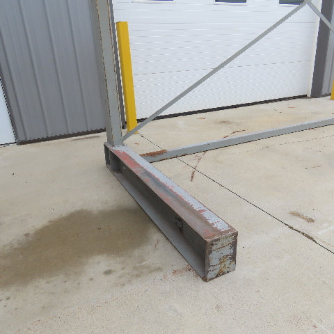 60" x 168" x 114" Tall 2 Arm Welded Single Sided Cantilever Rack