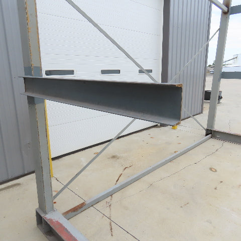 60" x 168" x 114" Tall 2 Arm Welded Single Sided Cantilever Rack