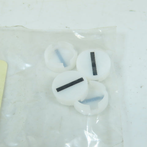 GE General Electric P9ARDPL028 Push Buttons and Pilot Lights Inserts Lot Of 125