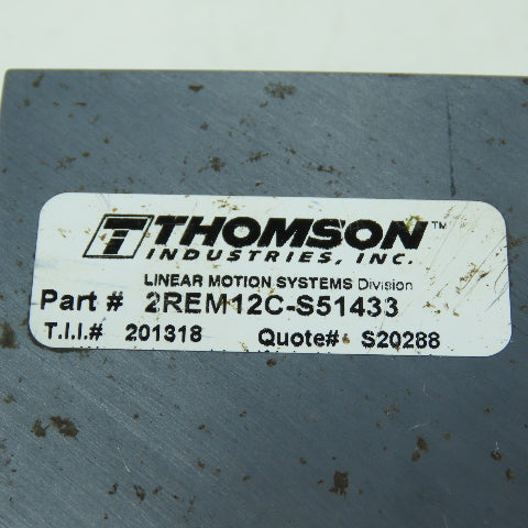 Thomson 2REM12C-S51433 34-614478-7395 Planetary Gearhead NT23-005 12mm Shaft
