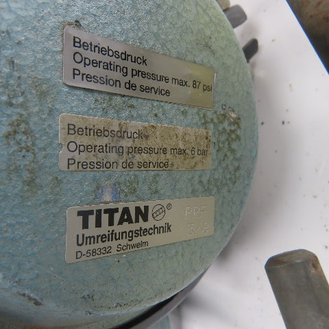 Titan D-58332 PRF 5/8" Pneumatic Hand Held Steel Strap Sealer Crimper 87PSI
