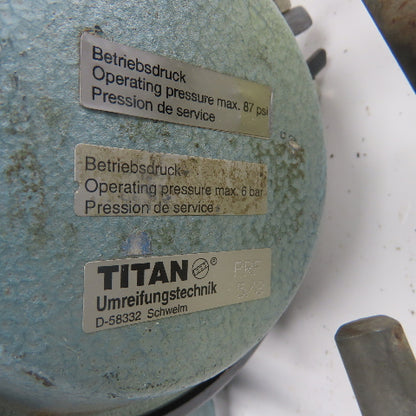 Titan D-58332 PRF 5/8" Pneumatic Hand Held Steel Strap Sealer Crimper 87PSI