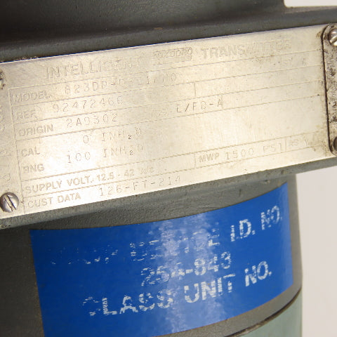 Foxboro 823DP-D3S1NM0 Pressure Transmitter 12.5-42VDC 125 IN H20 1500PSI MWP