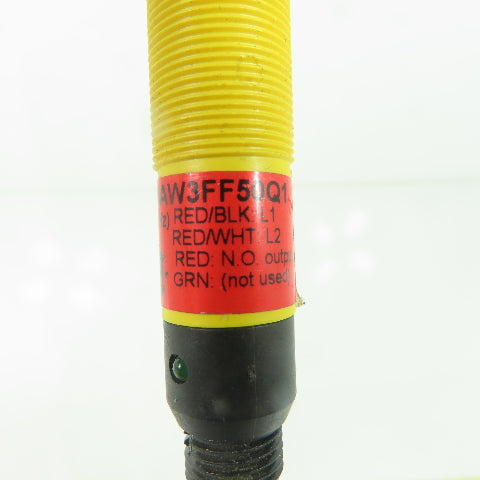 Banner S18AW3FF50Q1 Photoelectric Sensor 20-250VAC 300mA