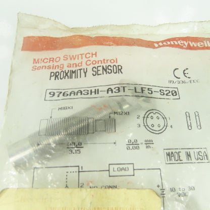 Honeywell 976AA3HI-A3T-LF5-S20 Proximity Sensor 10-30VDC New