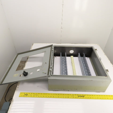Hoffman 24" x 24" x 8" Steel Hinged Door Electrical Enclosure W/ Backplate